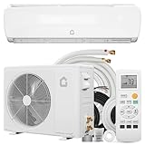 19 SEER2 Mini Split AC, 230V 9000 BTU Mini Split Heating and Coolings up to 450, Inverter Mini Split System w/Remote Control, Low Nosie,Mini Split Air Conditioner for Home