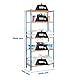SimonRack Schwerlastregal, Lagerregal, 200x100x40 cm, Metallregal, Kellerregal, Biegestelle 150 kg, 5 Holzfachböden, Blau/Orange/Holz - Maderclick