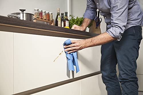 Vileda Allzwecktuch Universal, zu 100% aus Mikrofasern, streifenfreier Glanz, für empfindliche Oberflächen, 38 x 36 cm, 4er Pack