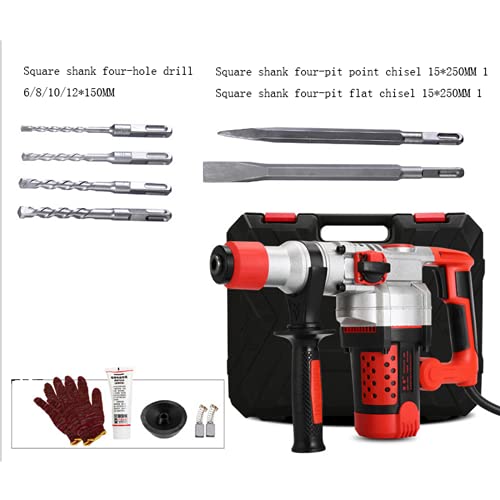 SXTYMV Bohrhämmer Schlagbohrmaschine Abbruchhammer Hammerbohrer Elektrohammer Elektrobohrer Elektrobohrer Multifunktions-Schlagbohrer Haushalt Professionelles Betonwerkzeug für Industriezwecke – Bild 3