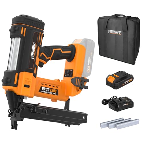 Freeman 20V Cordless 16-Gauge Fence Stapler Kit