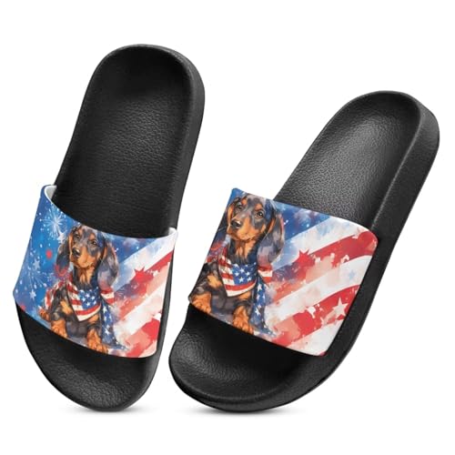 Image of Slides for Boys Girls Quick Drying Kids Slides Sandals Non-Slip