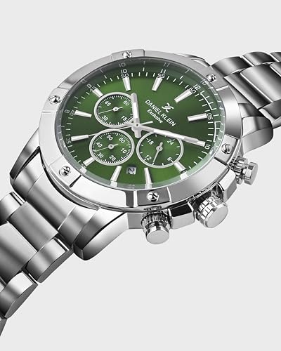 Image of Daniel Klein Metal Men's Green Dial Analogue Watch - Dk.1.14095-7