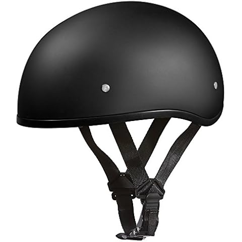 Daytona Helmets Dull Black Half Skull Cap Cover