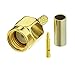 Eightwood 10pcs SMA Male Crimp RF Connector Gold-Plating for RG316 RG174 Cable