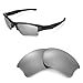 Walleva Titanium Mirror Coated Polarized Replacement Lenses For Oakley Flak Jacket XLJ Sunglasses