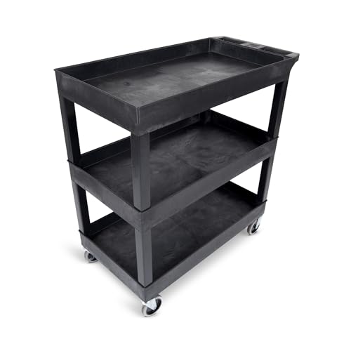 Image of FSE 373-EC111-B 32 inch x 18 inch Tub Cart - Three Shelves