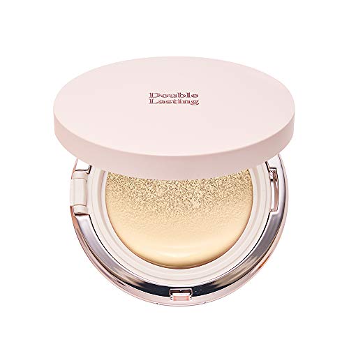 ETUDE HOUSE Double Lasting Cushion Glow (17N1 Neutral Vanilla) (21AD) | 24-Hours Lasting Cushion with a Radiant Natural Finish