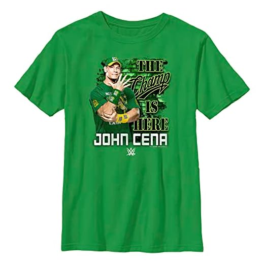 Boy's WWE John Cena The Champ is Here T-Shirt - Kelly Green - Small