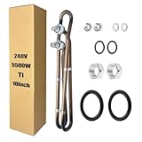 RJDJXYRENYI 4/5.5kw 240v Hot Tub Heater Element for Balboa Spa Heater Element, Replacement Flo-Thru Universal Hot Tub Heating Element（5.5kw
