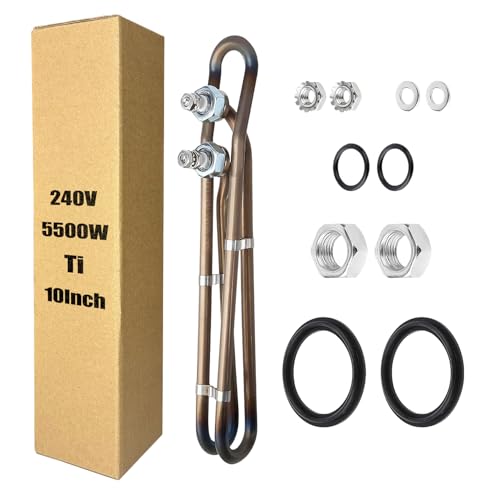 RJDJXYRENYI 4/5.5kw 240v Hot Tub Heater Element for Balboa Spa Heater Element, Replacement Flo-Thru Universal Hot Tub Heating Element（5.5kw