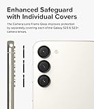 Ringke Camera Lens Frame Glass Protector Compatible with Samsung Galaxy S23 Plus/Galaxy S23, Camera Lens Tempered Glass and Aluminum Frame - Black - Image 3