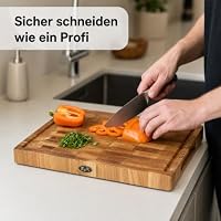 B4K® Küchenbrett aus Eiche Stirnholz 45x30x4cm – Ansicht 5