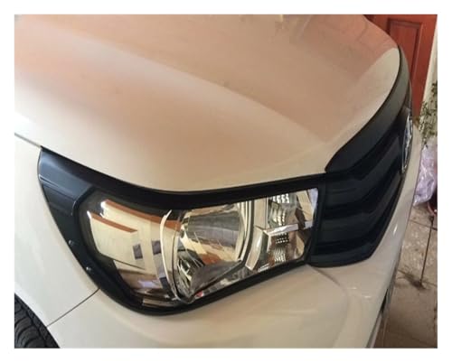 Cubierta negra for faros delanteros Hilux Revo Rocco accesorios 2015-2020 6