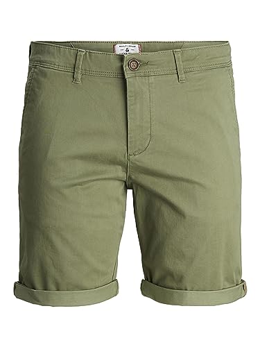 Estilo atemporal para hombres con Jack & Jones Jjibowie Jjshorts Solid Sa Sn Bermudas, Deep Green!