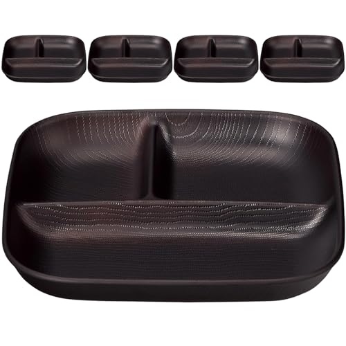 ランチプレート 仕切り【NHhome スクエアワンプレート L ダークブラウン】日本製 電子レンジ対応 食洗機対応 クリーンコート 樹脂 合成漆器 アウトドア バーベキュー キャンプ 施設 落としても割れにくいから防災グッズ 震災 地震対策としても【まとめ