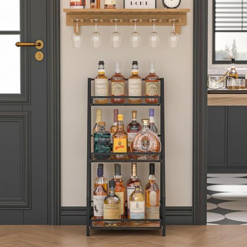 Soporte Industrial Vintage para Botellas, 3 Niveles miniatura 6