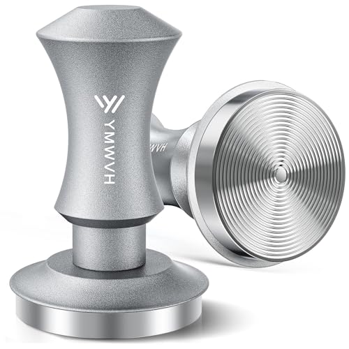 Espresso Tamper Barista - Prensador de café barista de 58,3 mm con base ondulada de acero inoxidable 100% con doble resorte, constante 30 libras, compatible con máquina de espresso Rancilio,