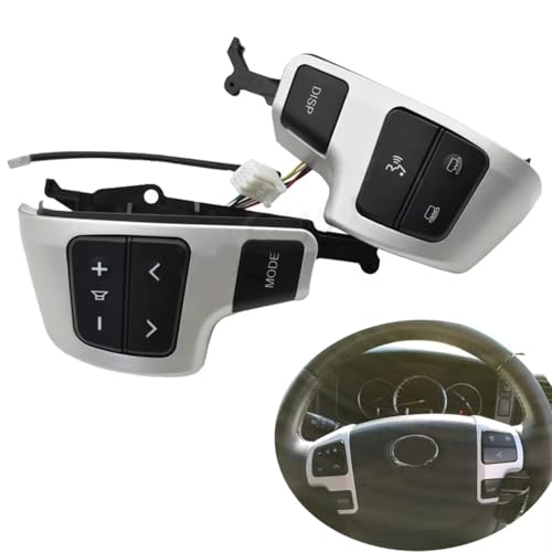 Botón de interruptor de control de audio del volante para Land Cruiser 2008 2