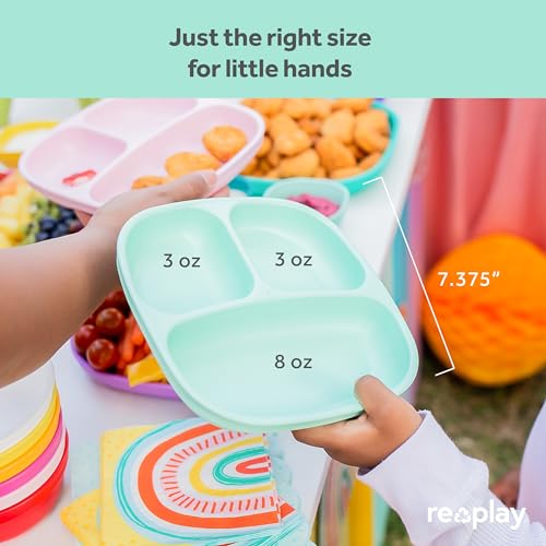 Re-Play 80828S Made In Usa 7 Inch Deep Walled Divided Plates thumb #3