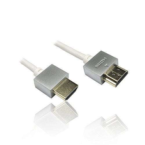 CDL Micro HD4K-FLX-0.5W Cable HDMI 0,5 m HDMI Tipo A (Estándar) Plata, Blanco - Cables HDMI (0,5 m, HDMI Tipo A (Estándar), HDMI Tipo A (Estándar), 3840 x 2160 Pixeles, 3D, Plata, Blanco)