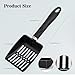 CHI SHANG Cat Litter Scoop,Metal Cat Litter Scoop,Stainless Steel cat Litter Scoop with Non-Slip Handle,Poop Sifting,Kitten Pooper Lifter,for Litter Box