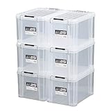 JEJアステージ 収納ボックス 日本製 コンテナ STボックス #25 クリア [奥行44×高さ26×幅29.5cm] 6個セット