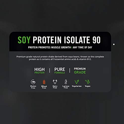 THE PROTEIN WORKS Proteína De Soja 90 (aislado) | Crema Alla | 100% Vegano | Procedente De Fuentes Sostenibles | Bajo En Grasas, Vainilla, 2000 Gramo