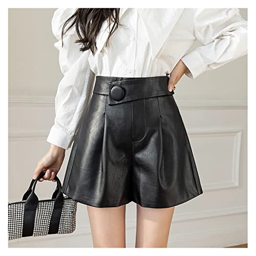 Short femme simili cuir à boutons parfait pour vos looks d'automne