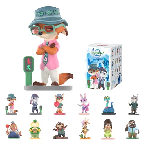 POP MART Disney Zootopia: Next Adventure Series Blind Box Figures, Collectible Toys Home Decorations, Holiday Birthday Gifts for Girls and Boys, Single Box