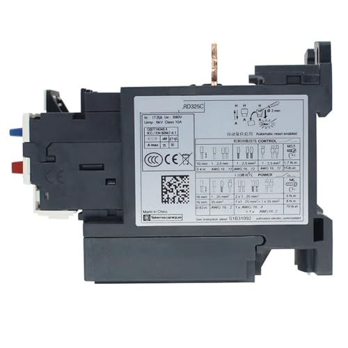 Relés de sobrecarga térmica LRD332C para automatización y control de maquinaria de climatización 3
