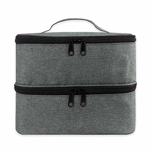 Estuche de transporte de esmalte de uñas y viaje de doble cubierta