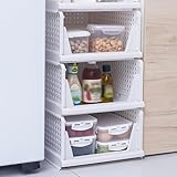 👖 ⛅ Solution de rangement polyvalente : assez polyvalente pour tout stocker, des chemises, des pantalons et des pulls, des livres, des magazines et des fournitures de bébé, les organiseurs de grande capacité conviennent à différents environnements. Que ce soit dans la chambre, la buanderie ou au bureau, ils offrent une solution de rangement pratique pour n'importe quelle pièce