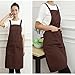 ASWRTYJO Korean Fashion Cotton Apron Restaurant Kitchen Manicure Supermarket Female Overalls