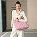 Imagen de befen Bolso Grande Acolchado Tote Bag para Viaje y Shopper con Asa de Hombro y Mano