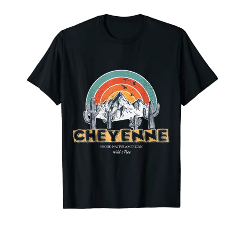 Cheyenne Tribe Nativo Americano India Vintage 1960's Retro P Camiseta