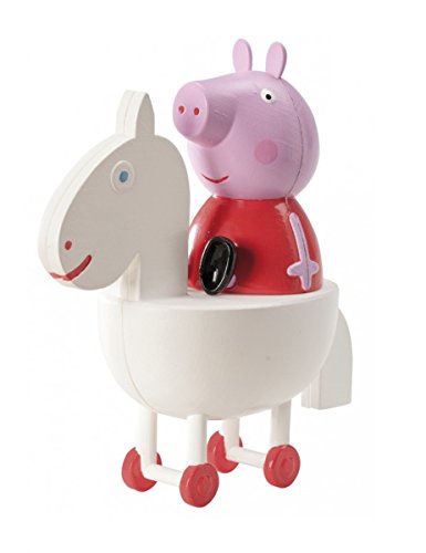 Dekora - Decoración Tartas Figura Peppa Pig Caballo PVC