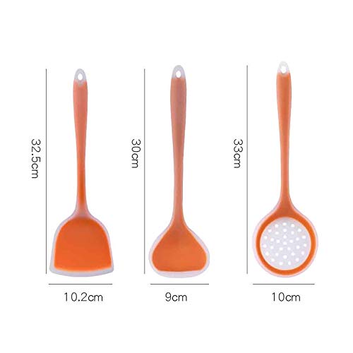 5 szt. Silikonowe przybory kuchenne Non-stick Cookwarre Narzędzie kuchenne Łopatka Chochla Łopata Łyżka Zupa Zestaw przyborów kuchennych