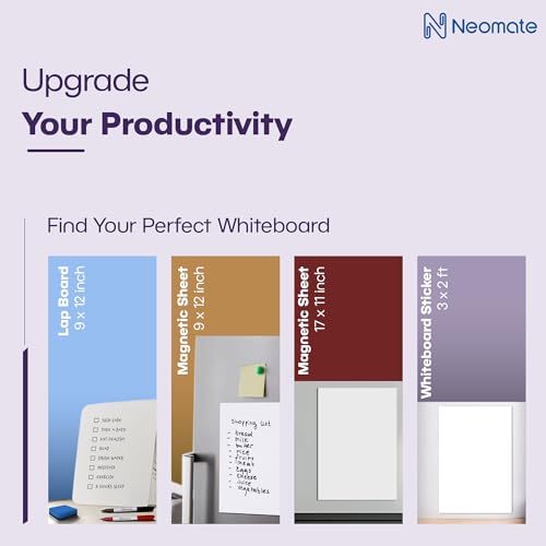 Image of Vinyl Dry Erase Writing Surface | Whiteboard Sticker | Super Sticky, Residue-Free Removal | 3ft x 2ft, White | Ideal for Professionals & Work from Home Use