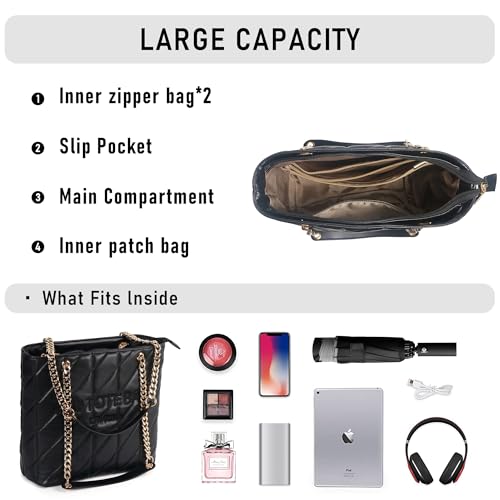 Image of Chinllo Tote Bag for Women, Medium Top Handle Handbags Purse
