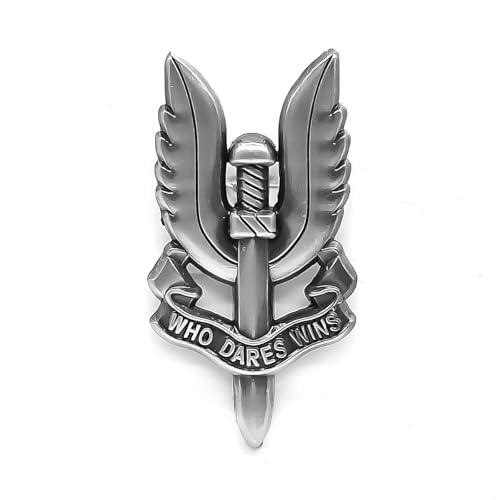 SAS British Army Special Air Service Who Dares Wins Metal Military Forces - Theme Series - Enamel Lapel Pin - Plated Badge for Clothing, Bags, and Lanyards