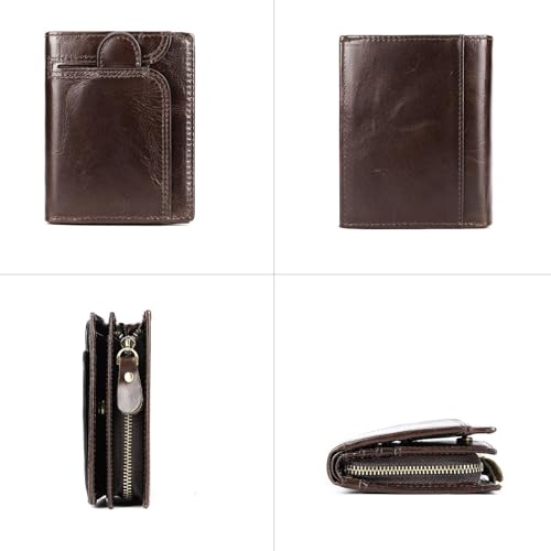 Men's Wallet Multi Functional Short Men's Retro Wallet for Party,Travel(Yellow)3