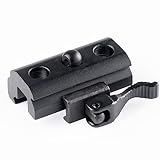 JINSE QD Quick Detach Cam Lock 20mm Picatinny Weaver Rails Bipod Adapter