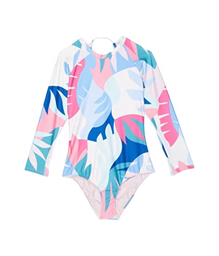 Image of Splendid Girls' Mosaic Palm Long Sleeve Rashsuit
