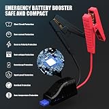 Car Jump Starter - 800A Peak 10800mAh Car Auto Battery Booster for up to 4.5L Gas Engine with USB Quick Charge, Phone and Tablet Charger, 12V Portable Battery Starter with Built-in LED Light - 4
