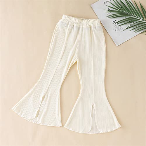 Black Flare Leggings High Waisted Pockets Kids Toddler Little Baby Girl Ruffle Ripped Jeans Bell Bottom Flare Pants2