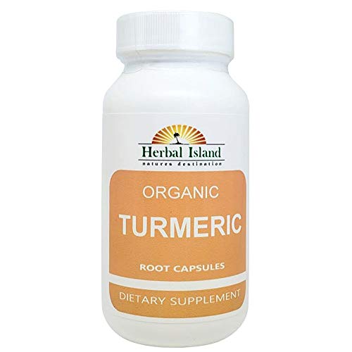 Organic Tumeric Powder and Peppercorn 120 Capsules 500mg Each - Turmeric - Curcuma Longa