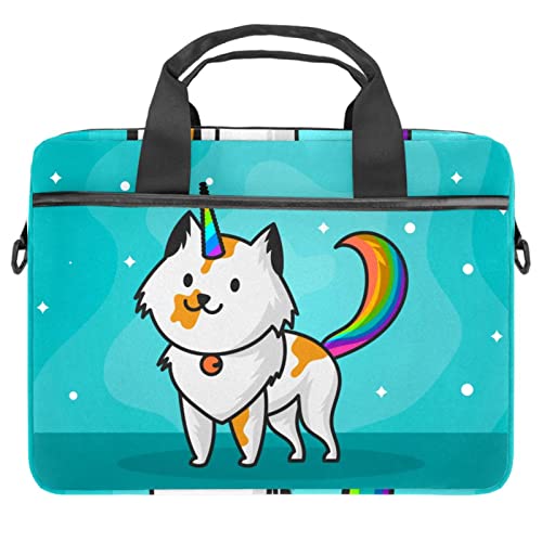 Sac d ordinateur 13.3 pouces pour le teletravail et le bureau motif caticorn original