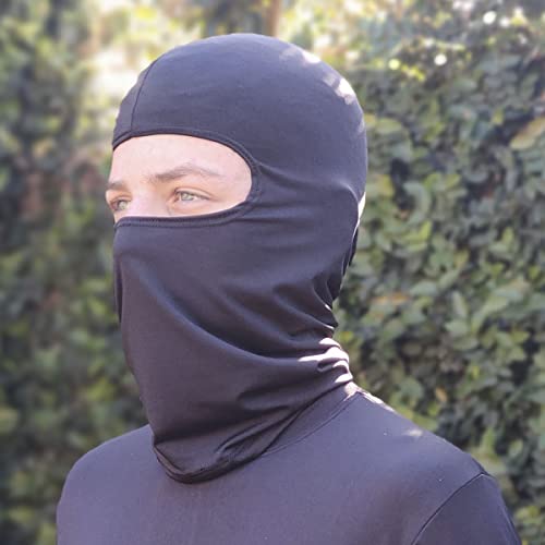 Kit 5 Balaclavas Balaclava Touca Toca Ninja Bandana UV50+ Preto