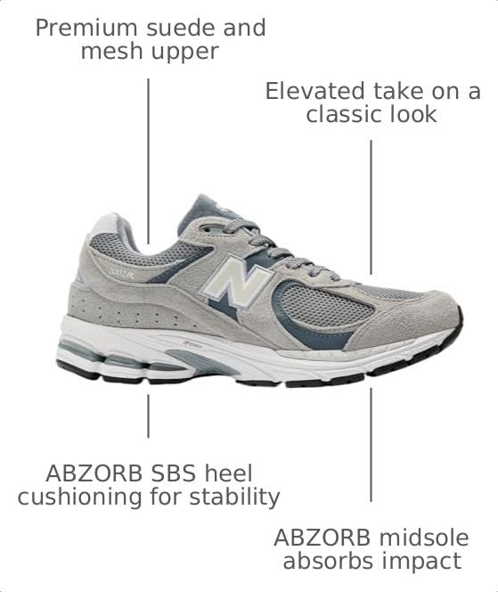 Image of Grey New Balance 2002R M